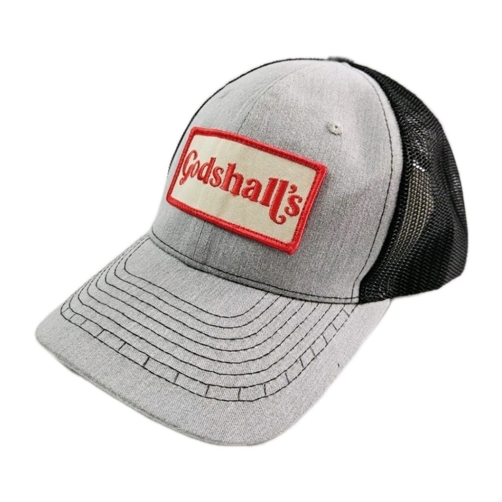 Godshall's Trucker Hat Gray/Black Men's Snackback Cap NWOT